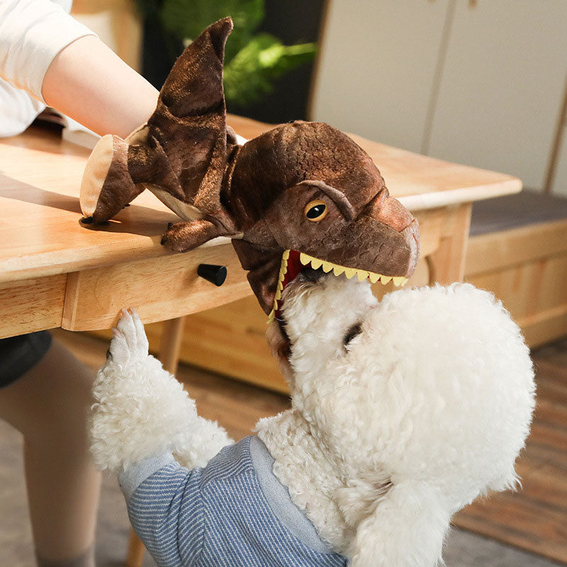 Plush Dinosaurie Handdockor