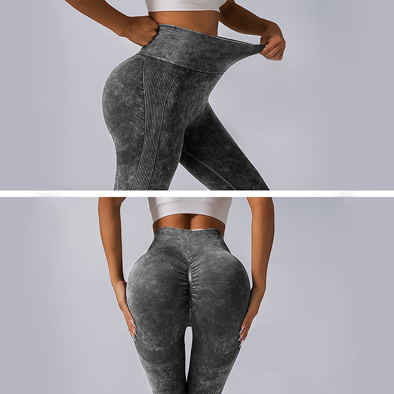 Solid Color Flare Leg Yoga Pants