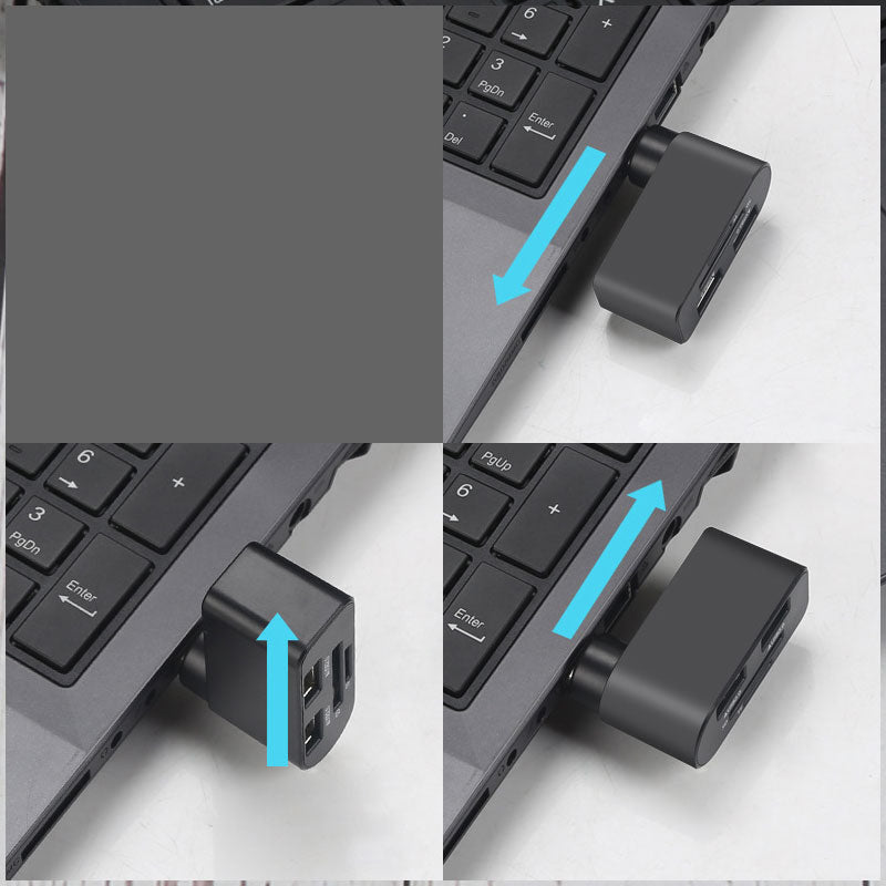 4 in 1 Rotatable USB Hub