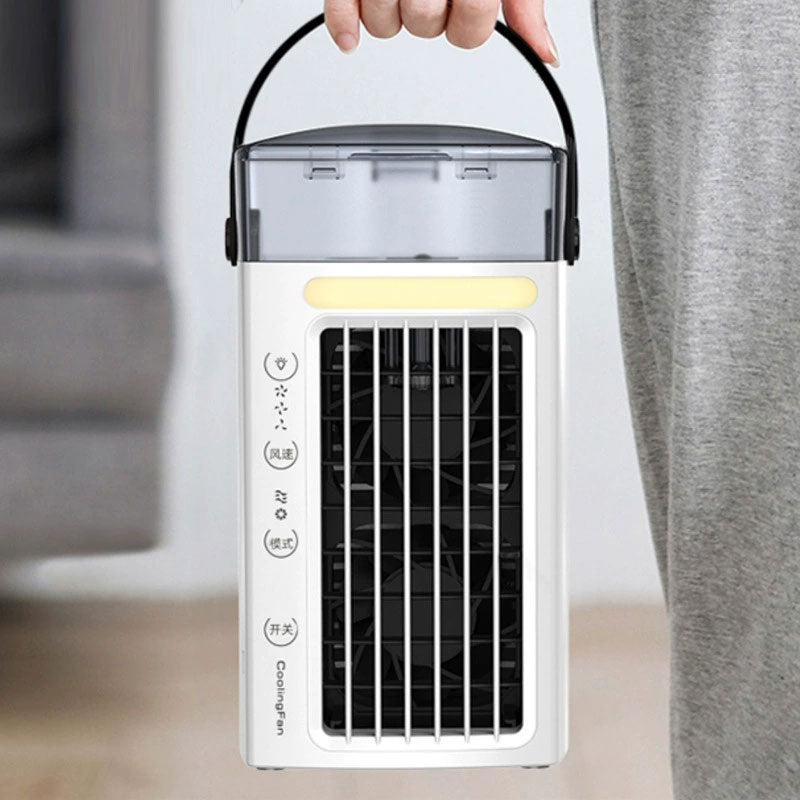 Portable Air Conditioners | Evaporative Cooler with Water Mist, 3 Speeds & Nightlight