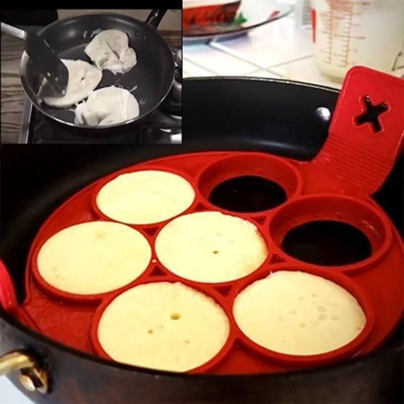 Non-stick silikon pannkaksform Ring