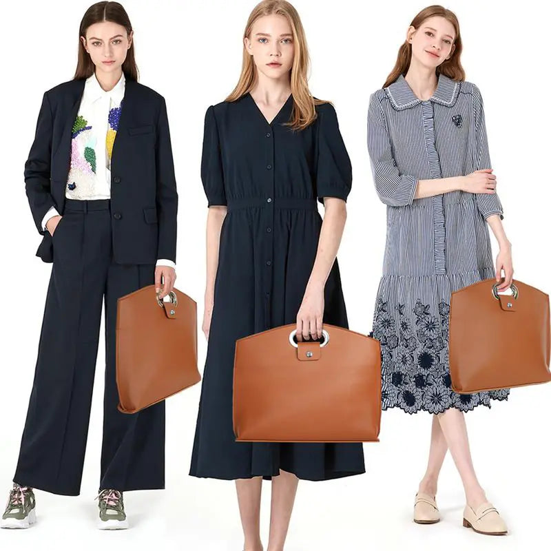 Faux Leather Work Office Handbags