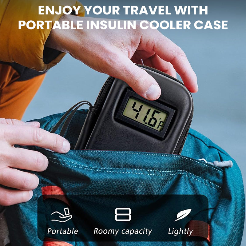 Insulin Cooler Travel Case with Temperature Display