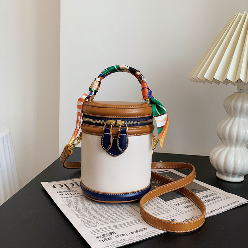 Colorblock Bucket Bag for Women