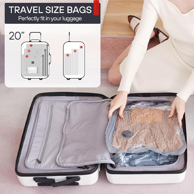 Cordless Travel Vacuum Bag Set