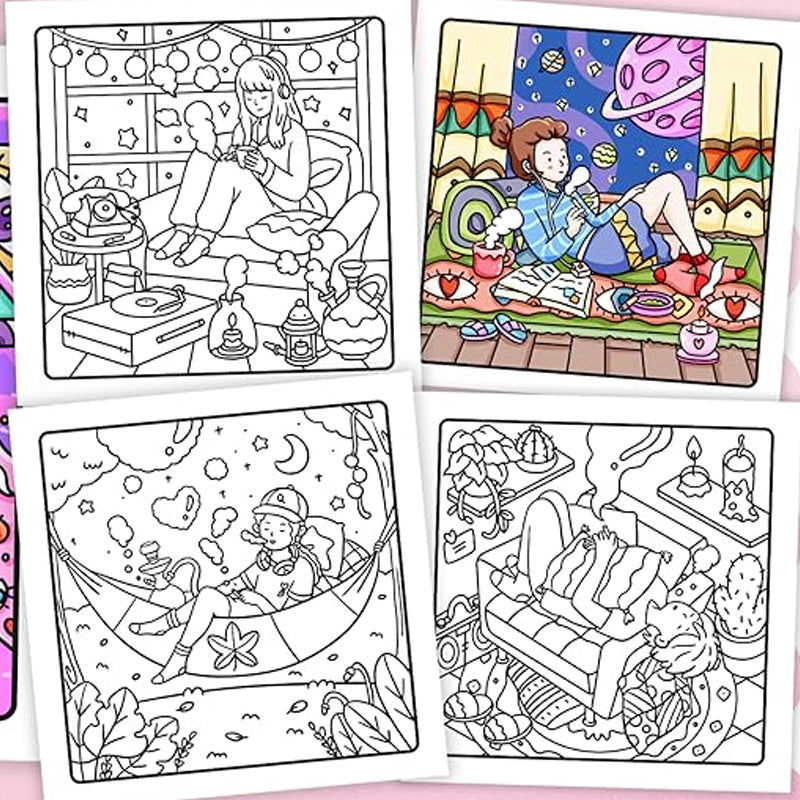 Easter gift Stoner Moments: Stoner Girl Coloring Book