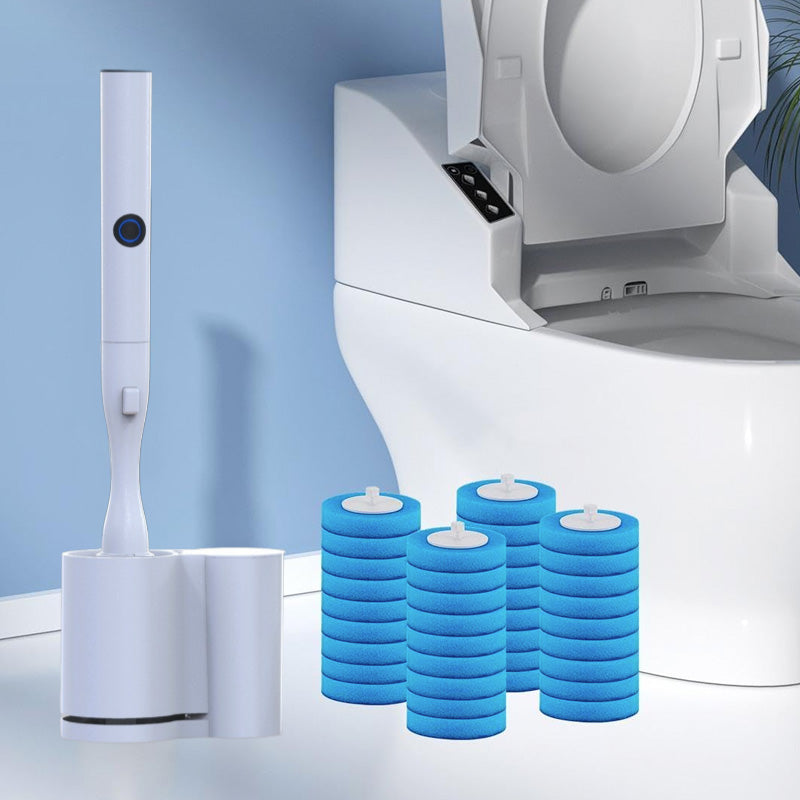 Electric Toilet Brush and Holder Set