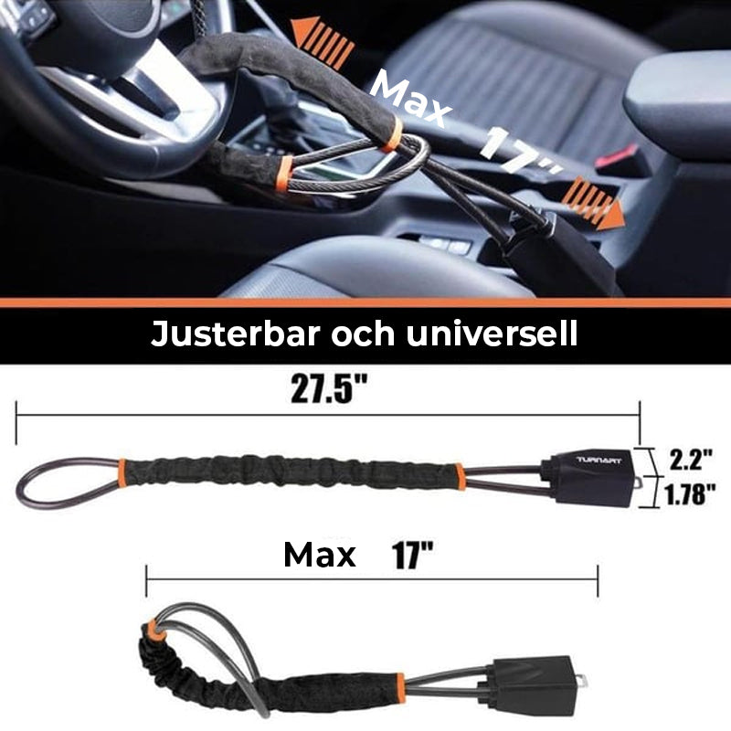 Rattlås, universal stöldskydd för bil med 2 nycklar