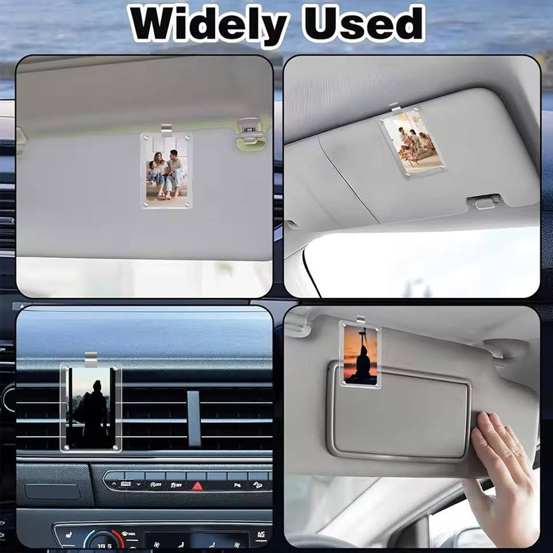 Acrylic Sun Visor Photo Holder