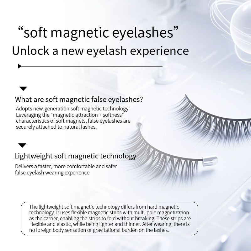 Reusable Soft Magnetic Eyelashes Set
