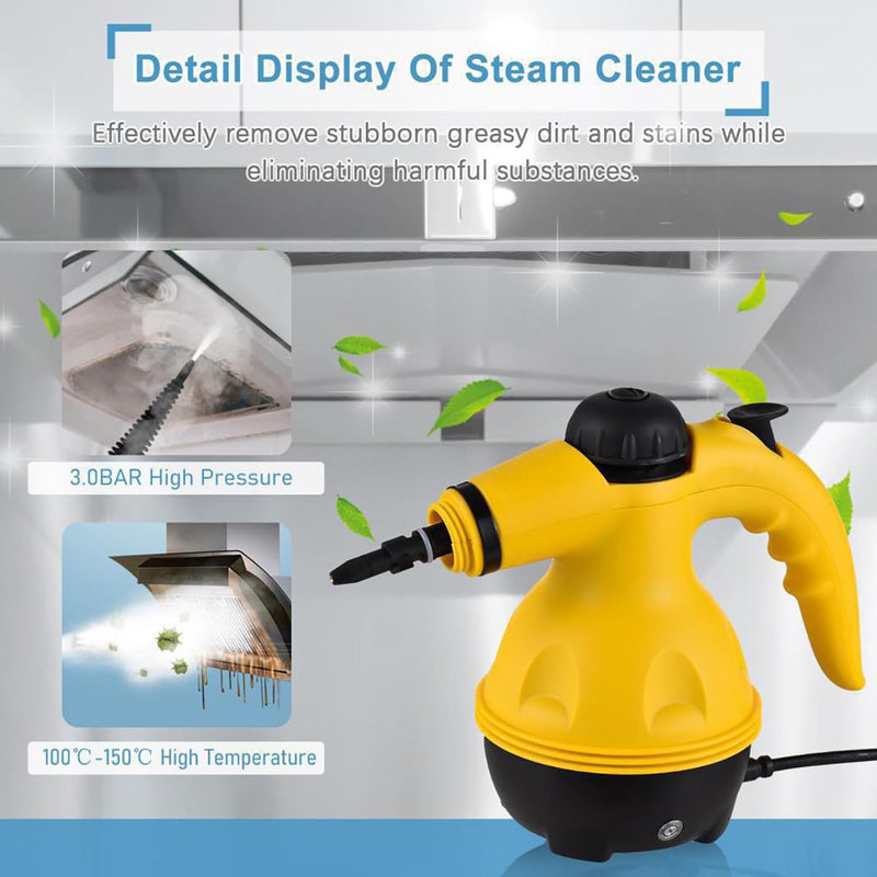 Handheld Steam Cleaner with 360° Rotating Nozzle