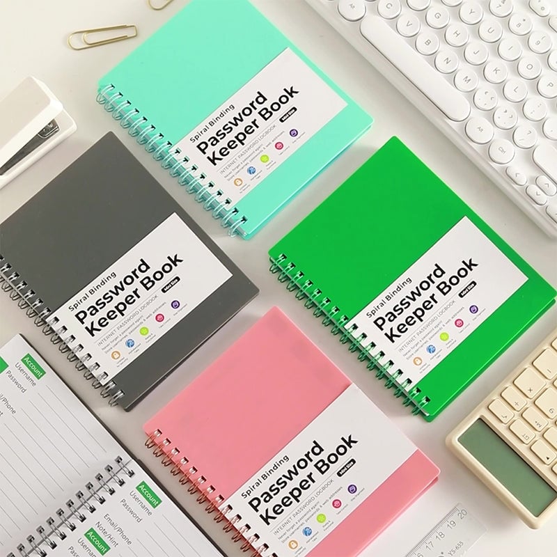 A6 spole lösenordsskyddsbok