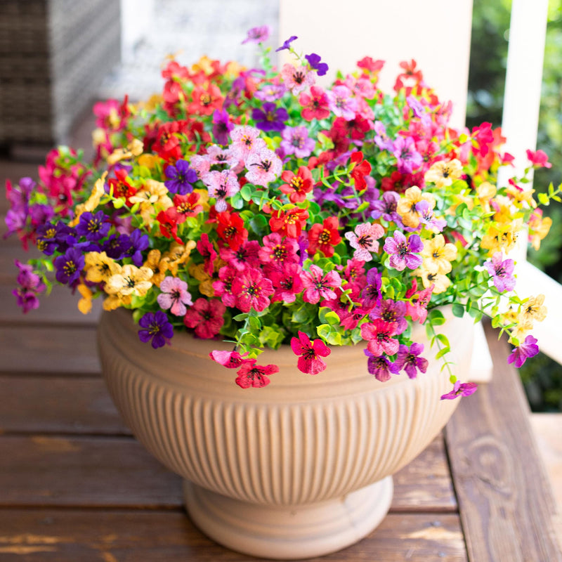 Konstgjorda faux blommor för inomhus- och utomhusdekoration