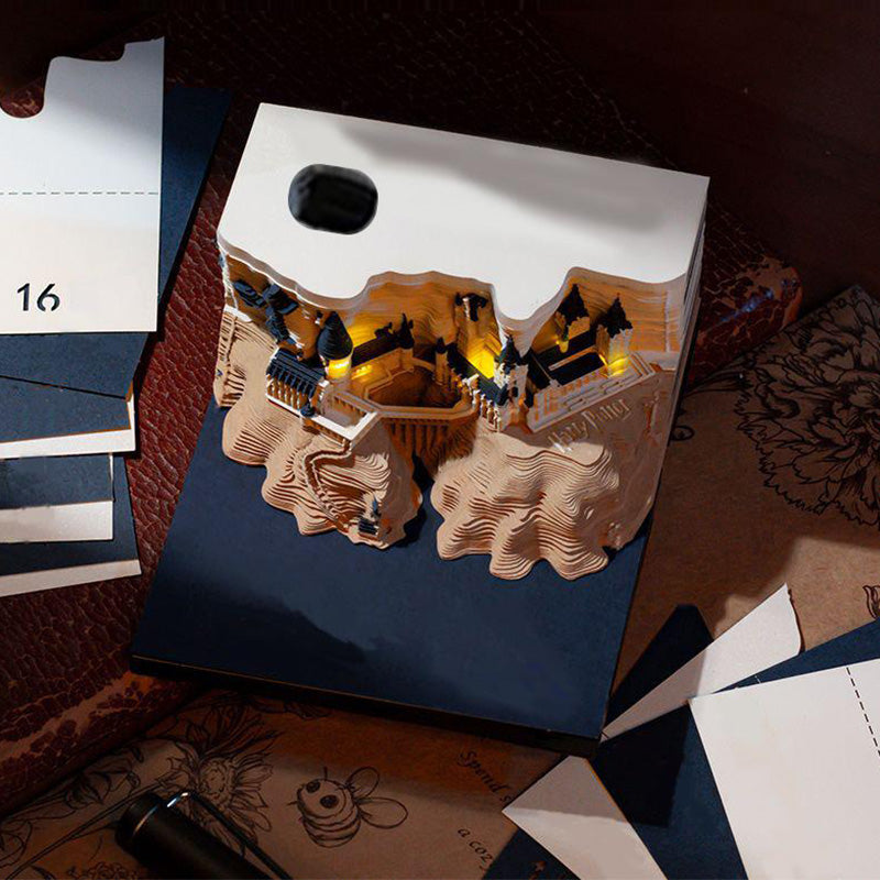 Castle 3D Memo Note Calendar
