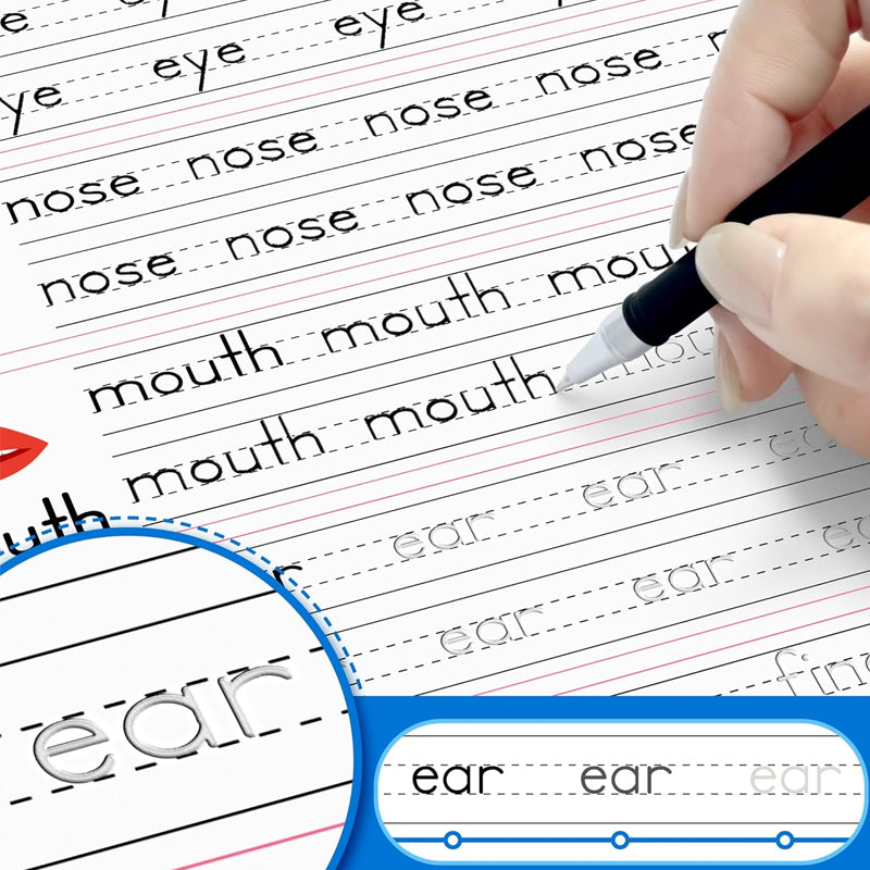 Reusable Grooved Handwriting Workbook for Kids