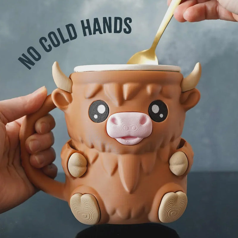 Highland Cow Ice Cream Pint Holder