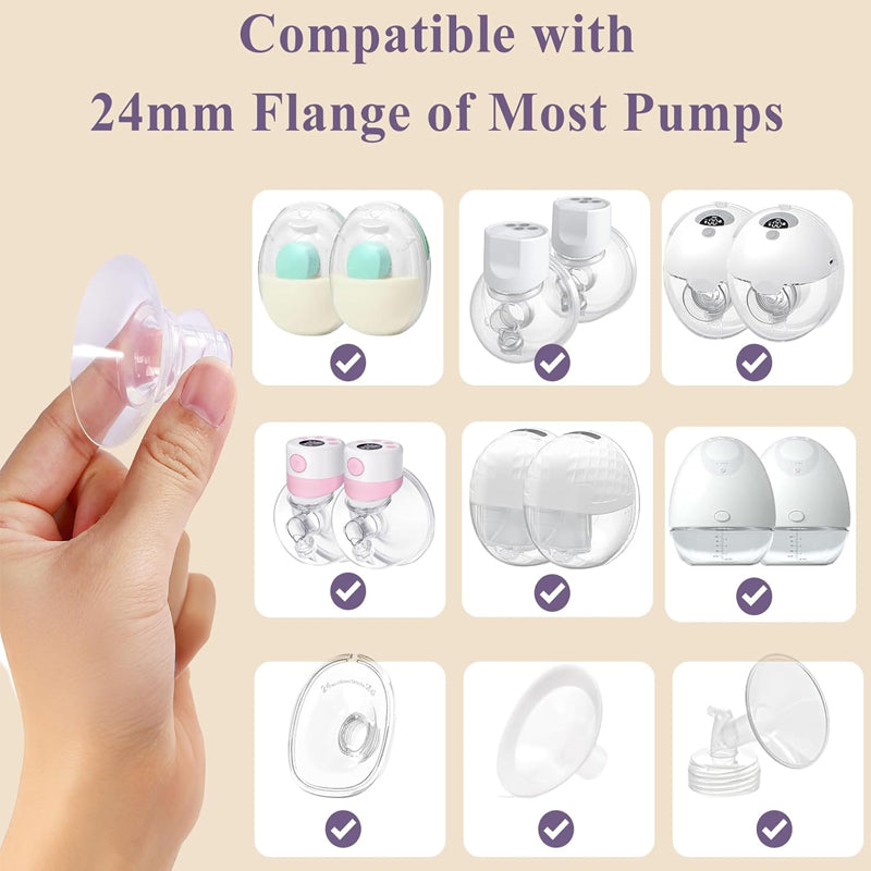 Breast pump accessory set