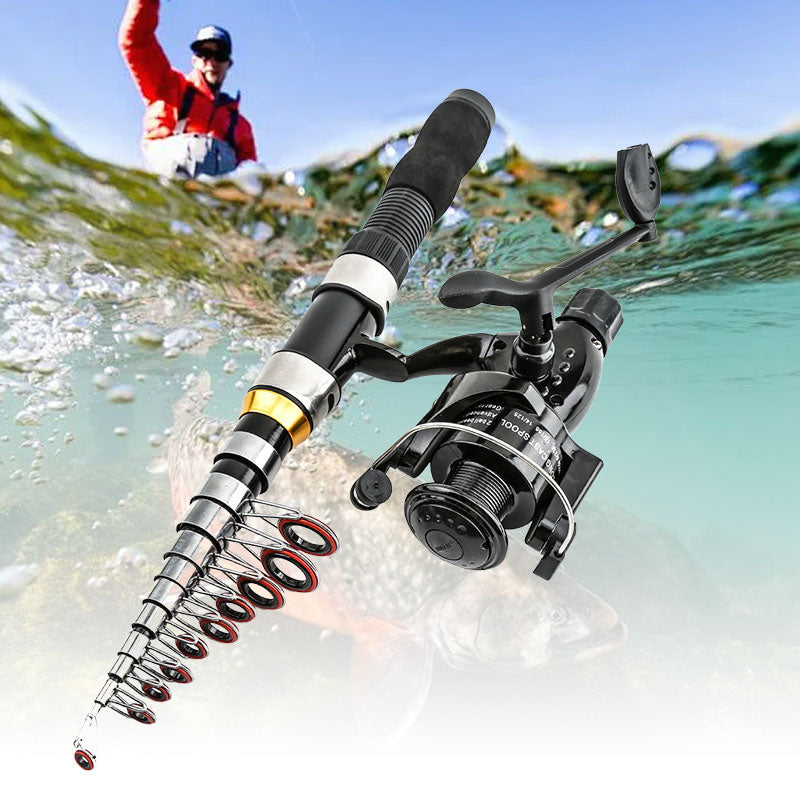 Professional Fishing Rod and Reel Combo Set