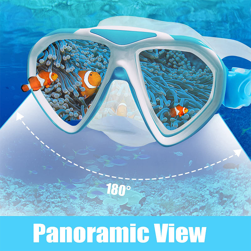 3 Pcs Kids-Swim-Goggles with Nose Cover