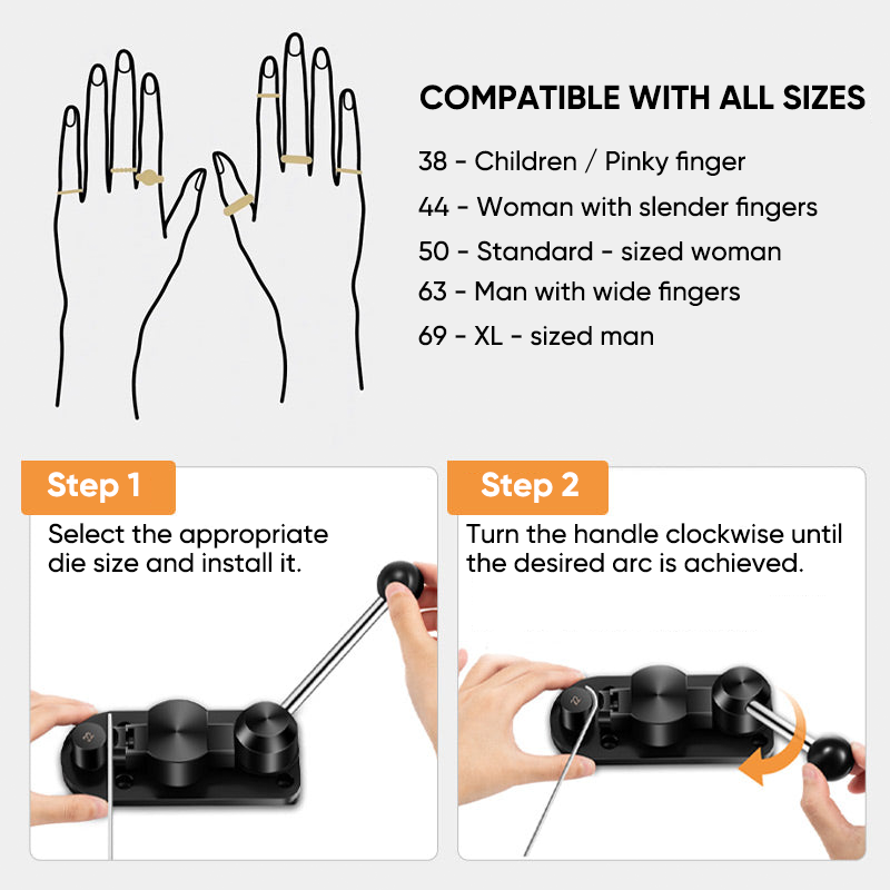 Metal Wire Bending Template Set with Adjustable Dies