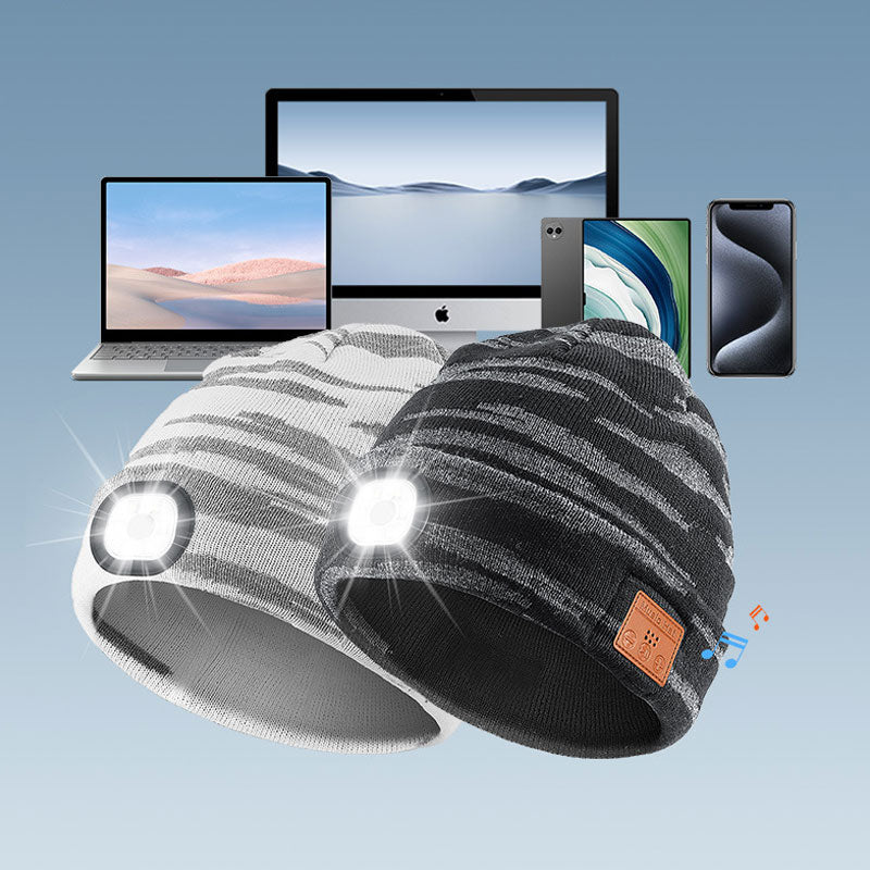 Bluetooth Music Beanie with LED Light