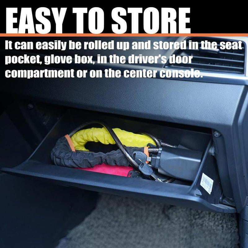 Steering Wheel Lock, Universal Anti Theft Car Device Prevention with 2 Keys