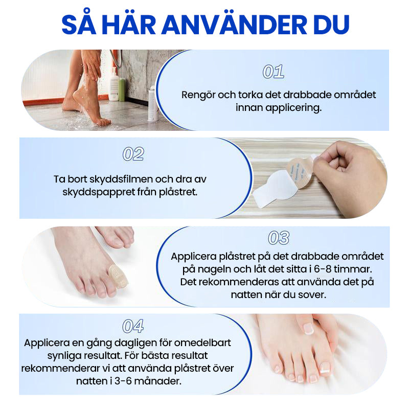 Svamp plåster för naglar