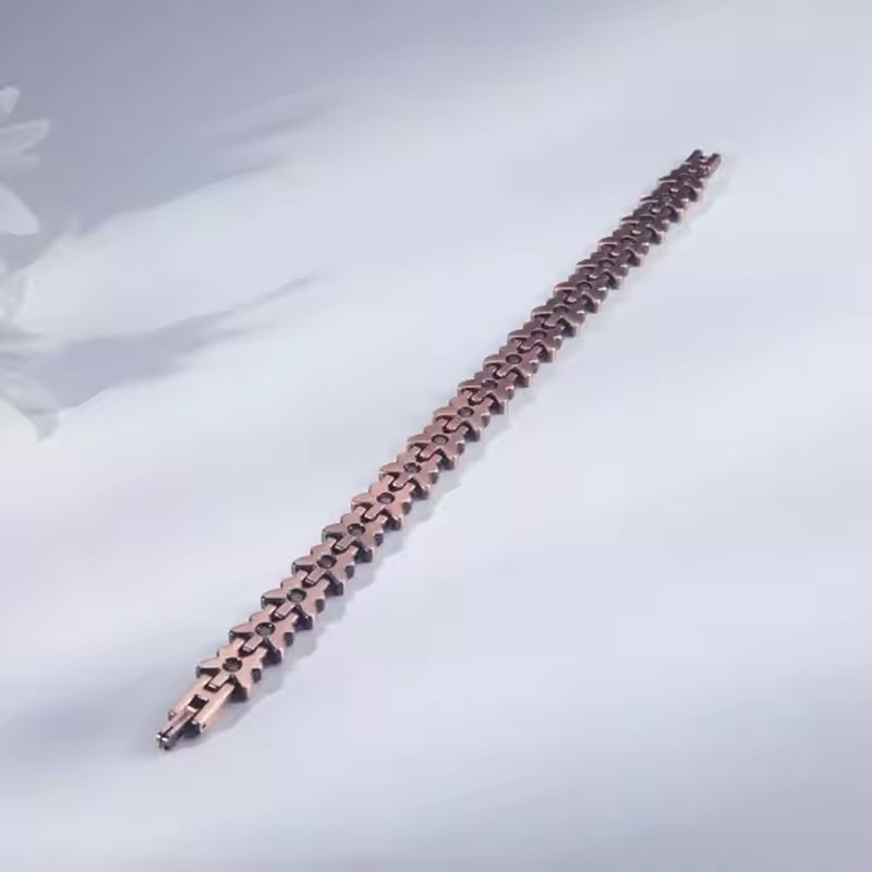 Red Copper Magnetic Butterfly Bracelet
