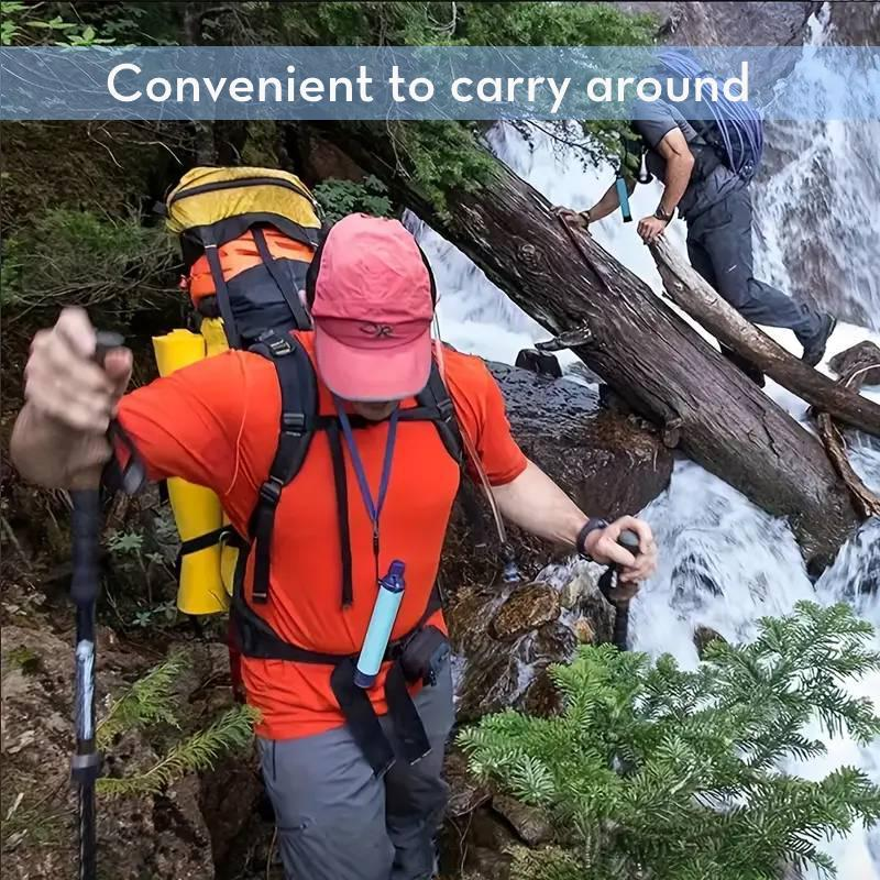 Portable Water Filtering Straw for Outdoor Adventures
