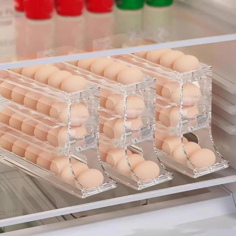 4-Tier Sliding Egg Storage Box