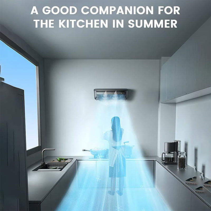 No Drilling Kitchen Wall Air Conditioner Fan