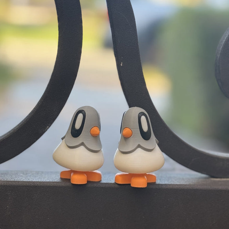 Mini Secret Note Carrier Pigeons with Magnetic Feet