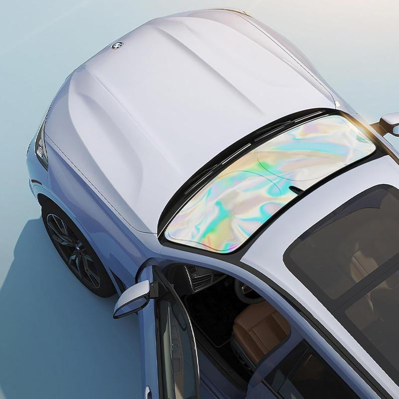 Foldable Reflective Car Windshield Sunshade – Heat Insulation & UV Protection for Front Window