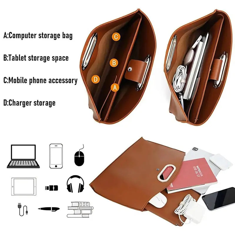 Faux Leather Work Office Handbags