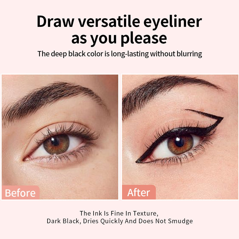 Dual-Head Design Rotating Eyeliner Stamp Pen