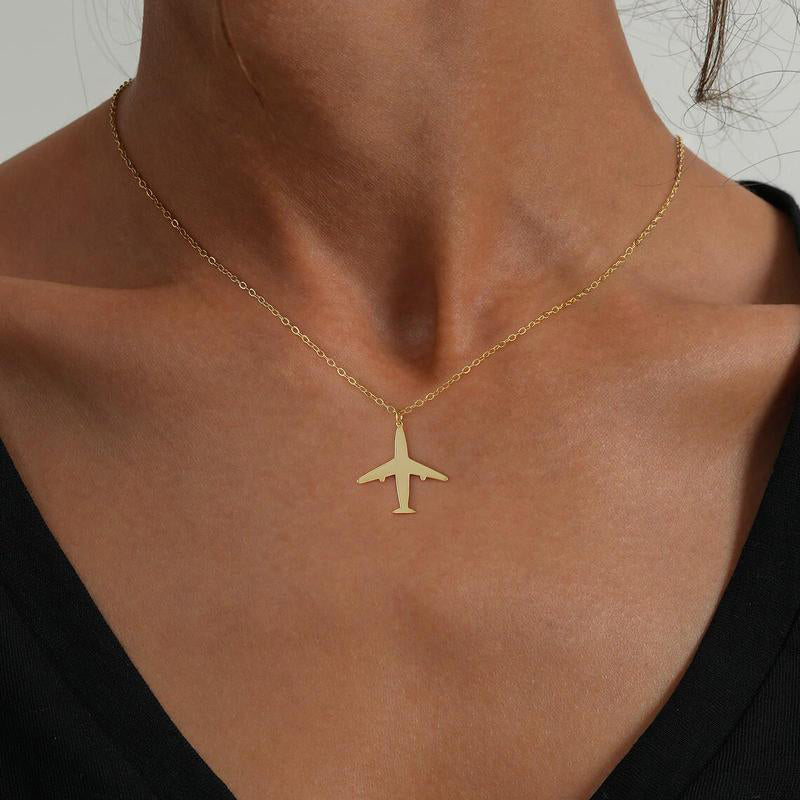 Light Luxury Aircraft Necklace