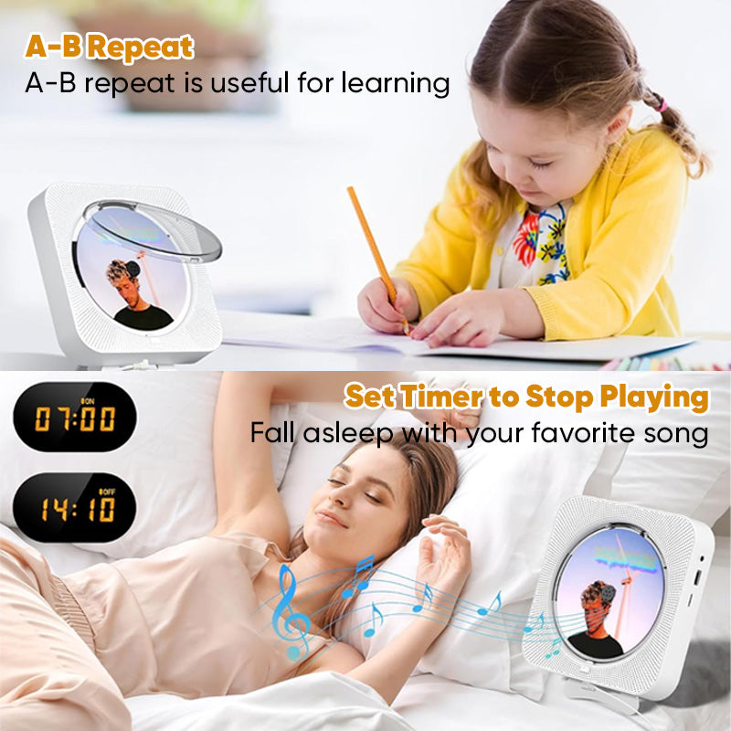 Portable Bluetooth Desktop CD Player