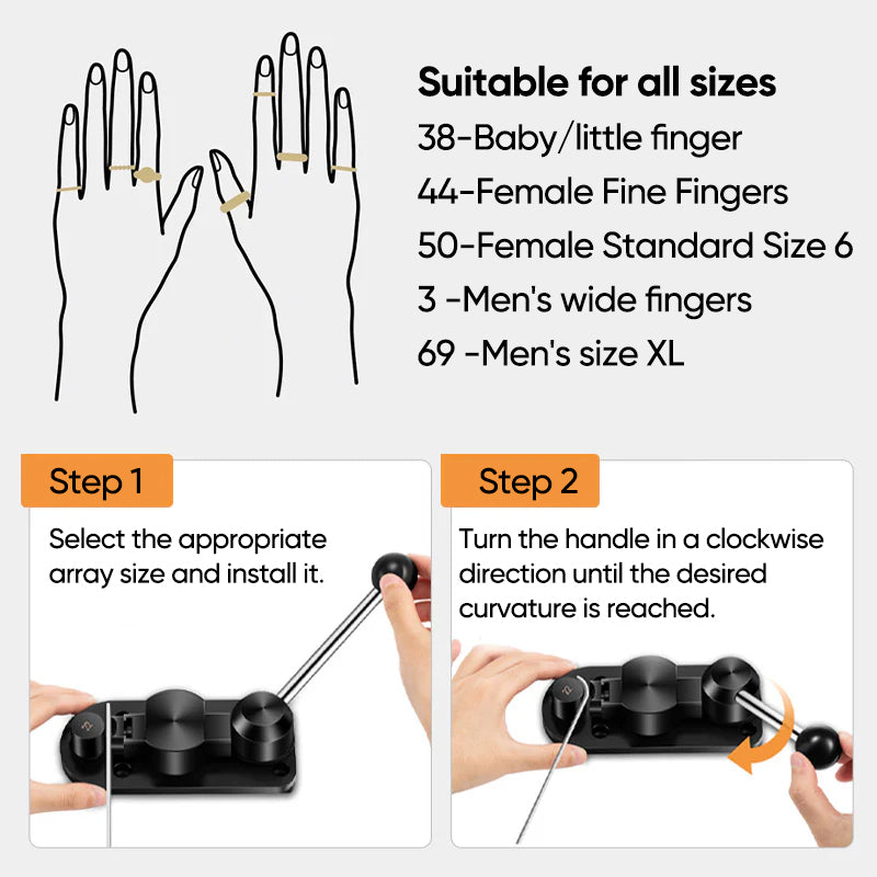 Manual Ring Bender with Rotating Handle