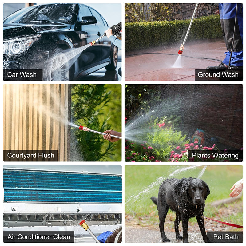 Portable Heavy Duty Wireless High Pressure Car Wash Water-Gun
