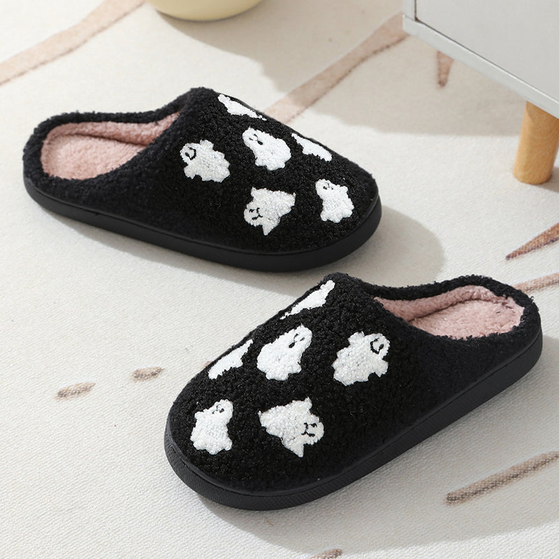 Plyschtofflor för Halloween spöke