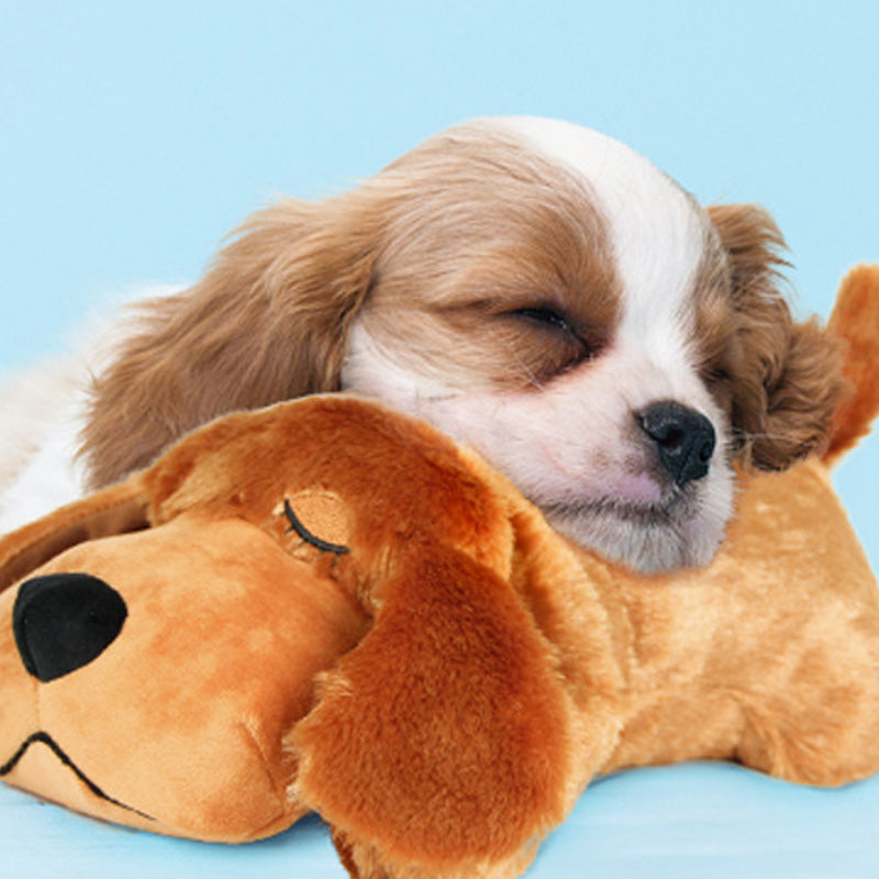 Dog Anxiety Companion Sleep Simulation Toy with Heartbeat