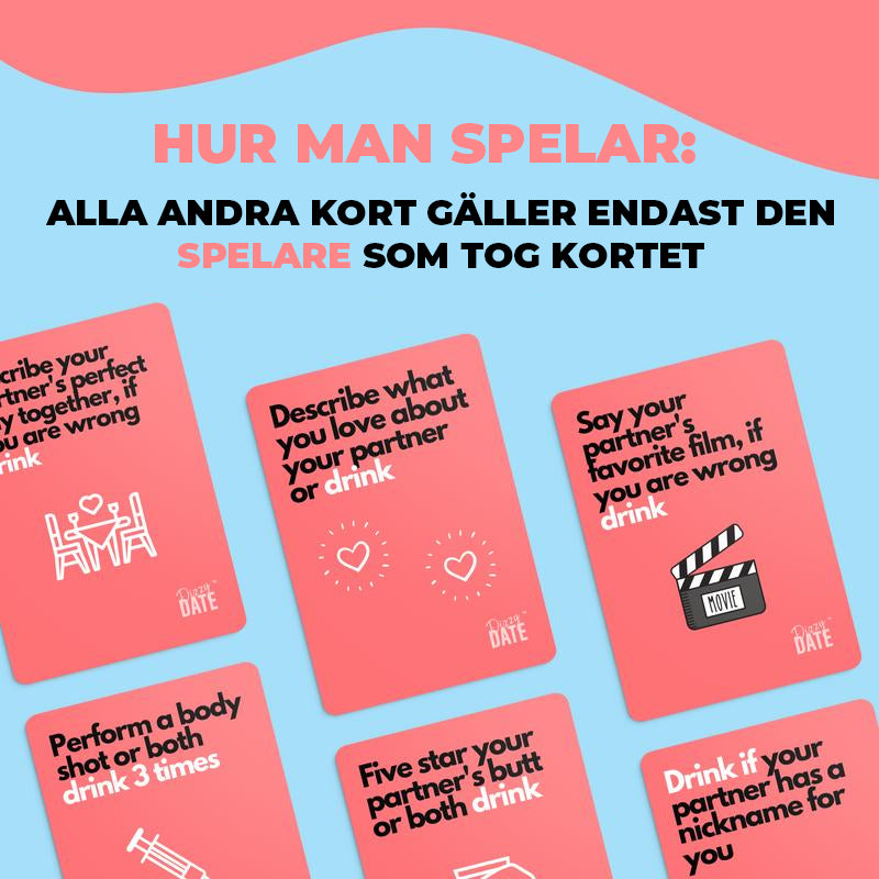 Dizzy Date - Kortspelet för dejtkvällar och fester