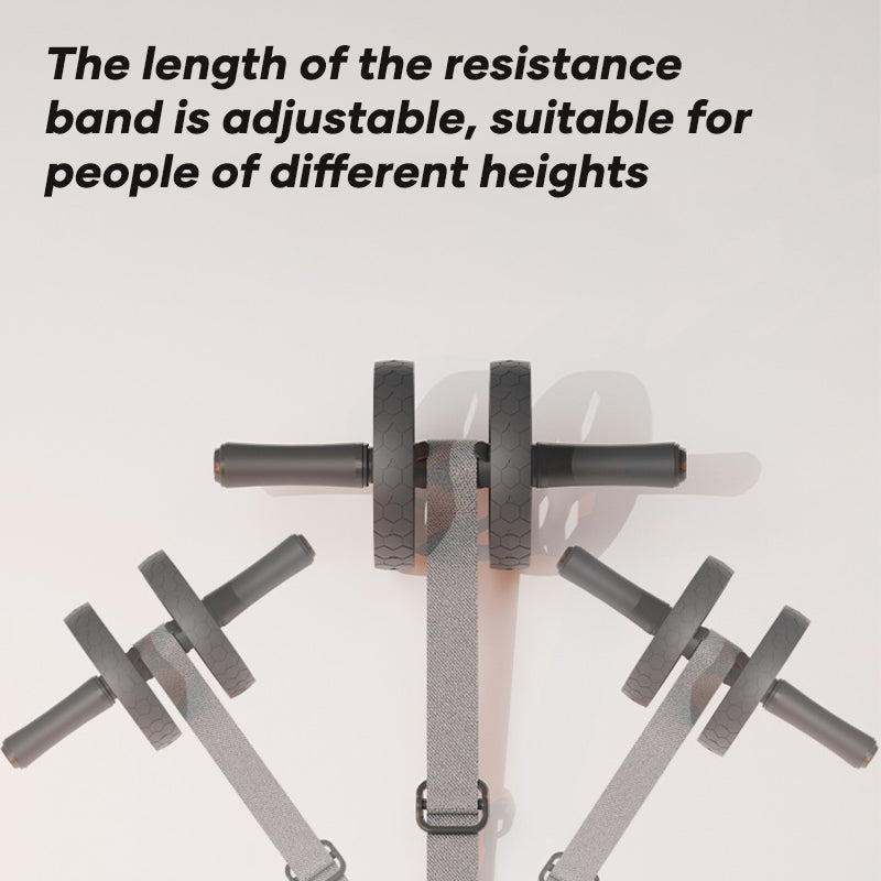 Home Exercise Elastic Band Combination Abdominal Wheel