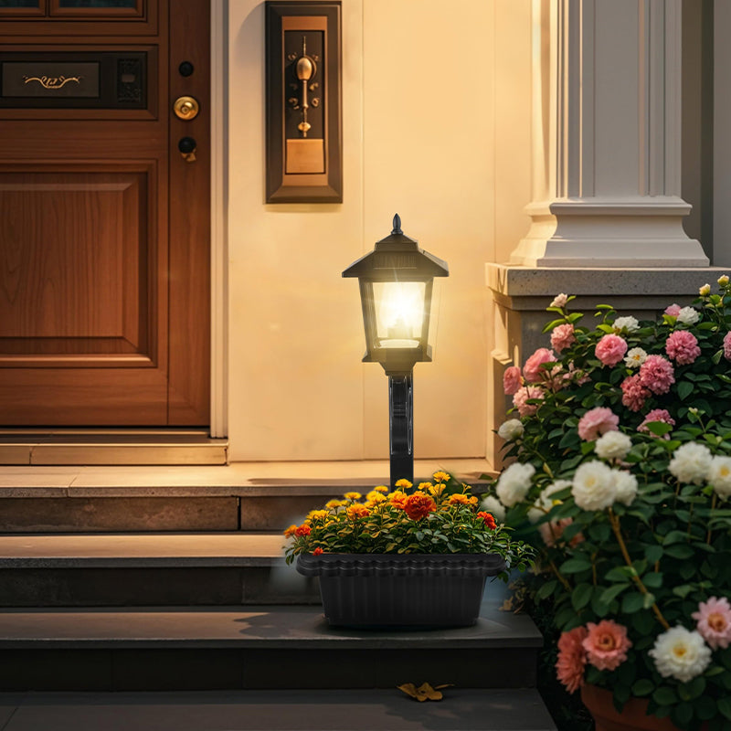 Solar Powered Flower Pot Street Light