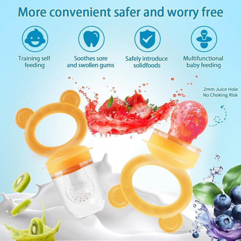 Baby Food Fruit Feeder & Breastmilk Popsicle Mold Set