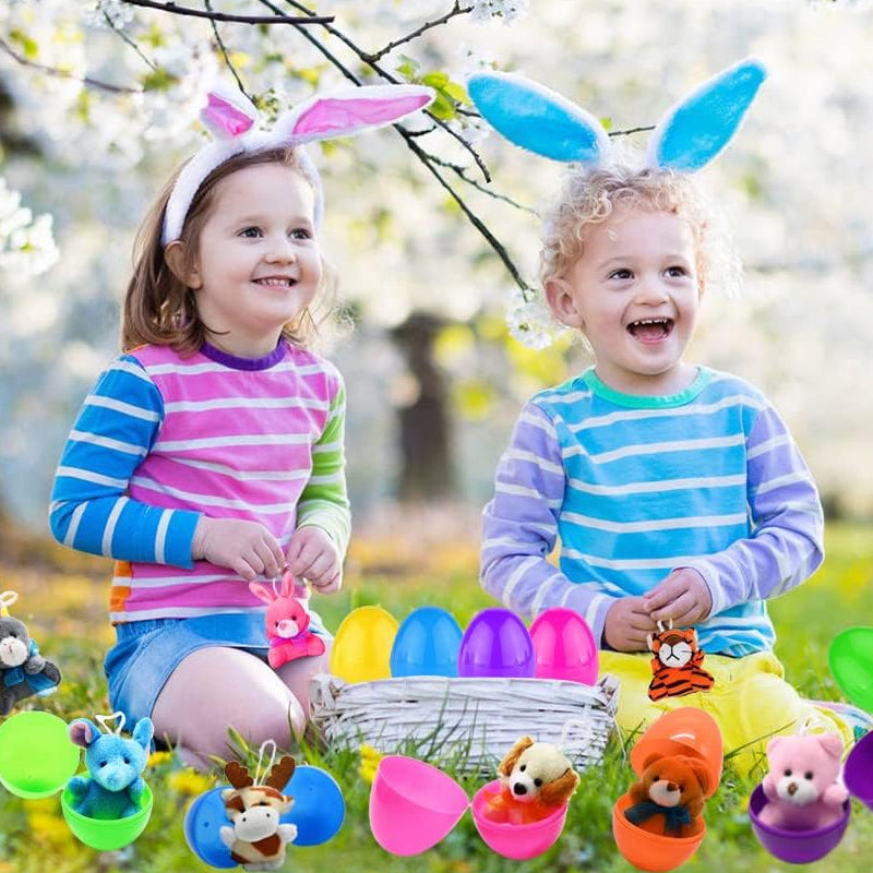 Plush Animal Toy-Filled Easter Eggs