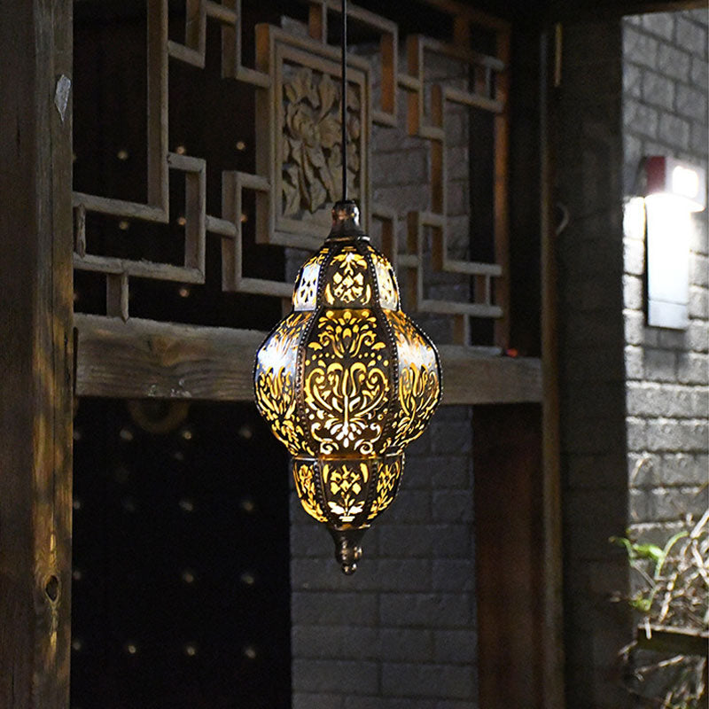 Solar Vintage Garden Decor Waterproof LED Lamp with Unique Design