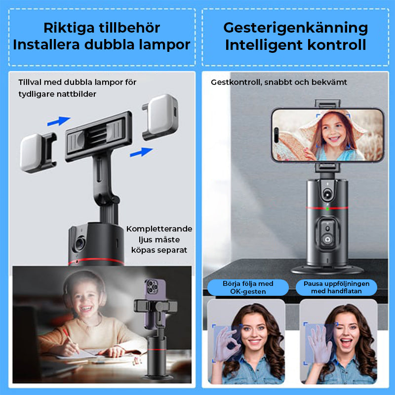 Automatisk ansiktsspårning Stativfjärrkontroll