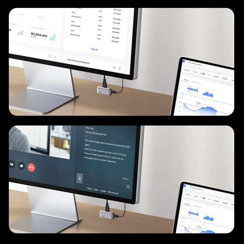 Type-C Wireless HDMI Transmitter and Receiver for Phone/Tablet/Laptop/PC to Monitor/Projector/TV Box