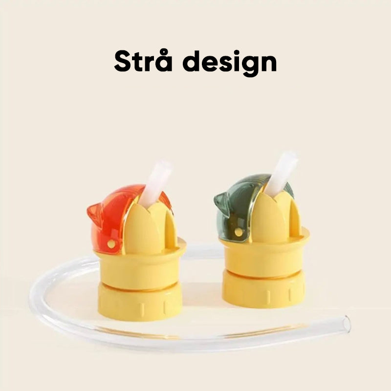 Återanvändbart sugrörslock för vattenflaska för barn